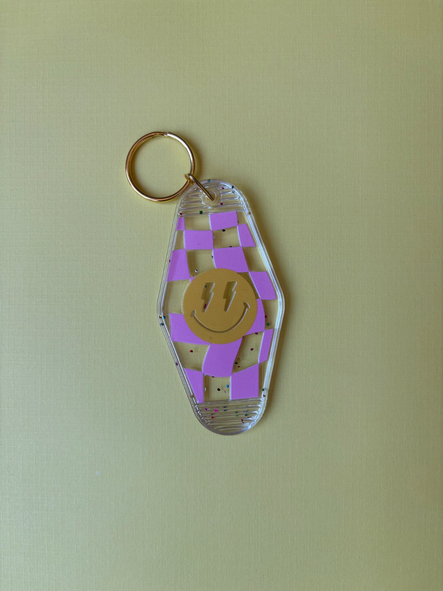 Wavy Smile Motel Keychain