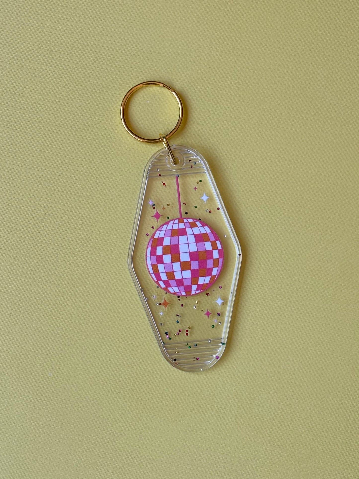 Disco Ball Motel Keychain