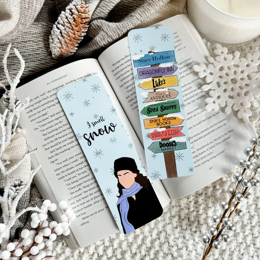 Small Town Winter Sign Bookmarks