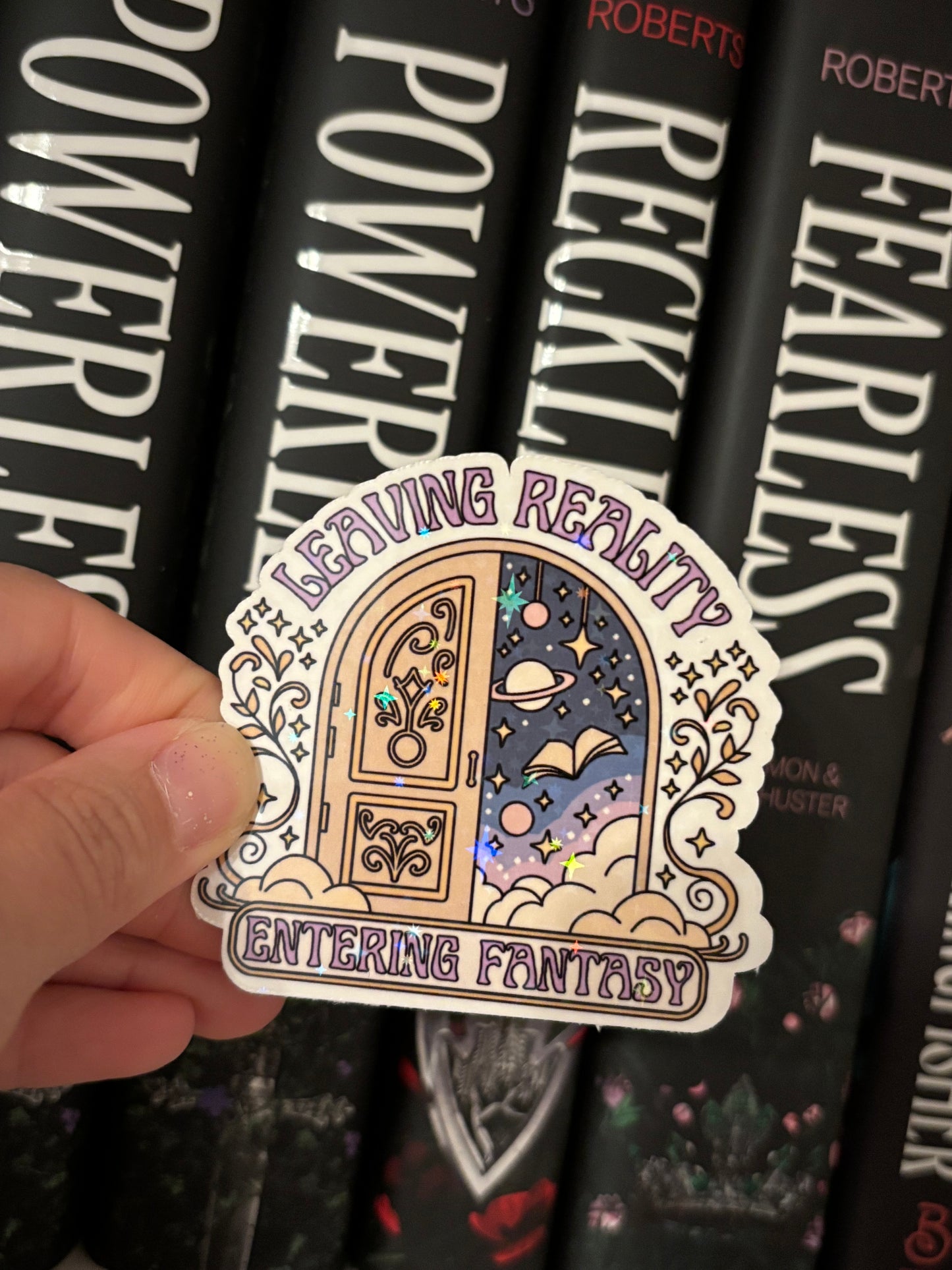 Leaving Reality Entering Fantasy (Iridescent) Sticker