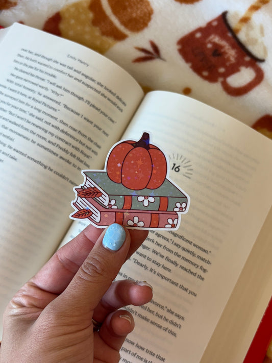 Autumn Books (Sparkle) Sticker