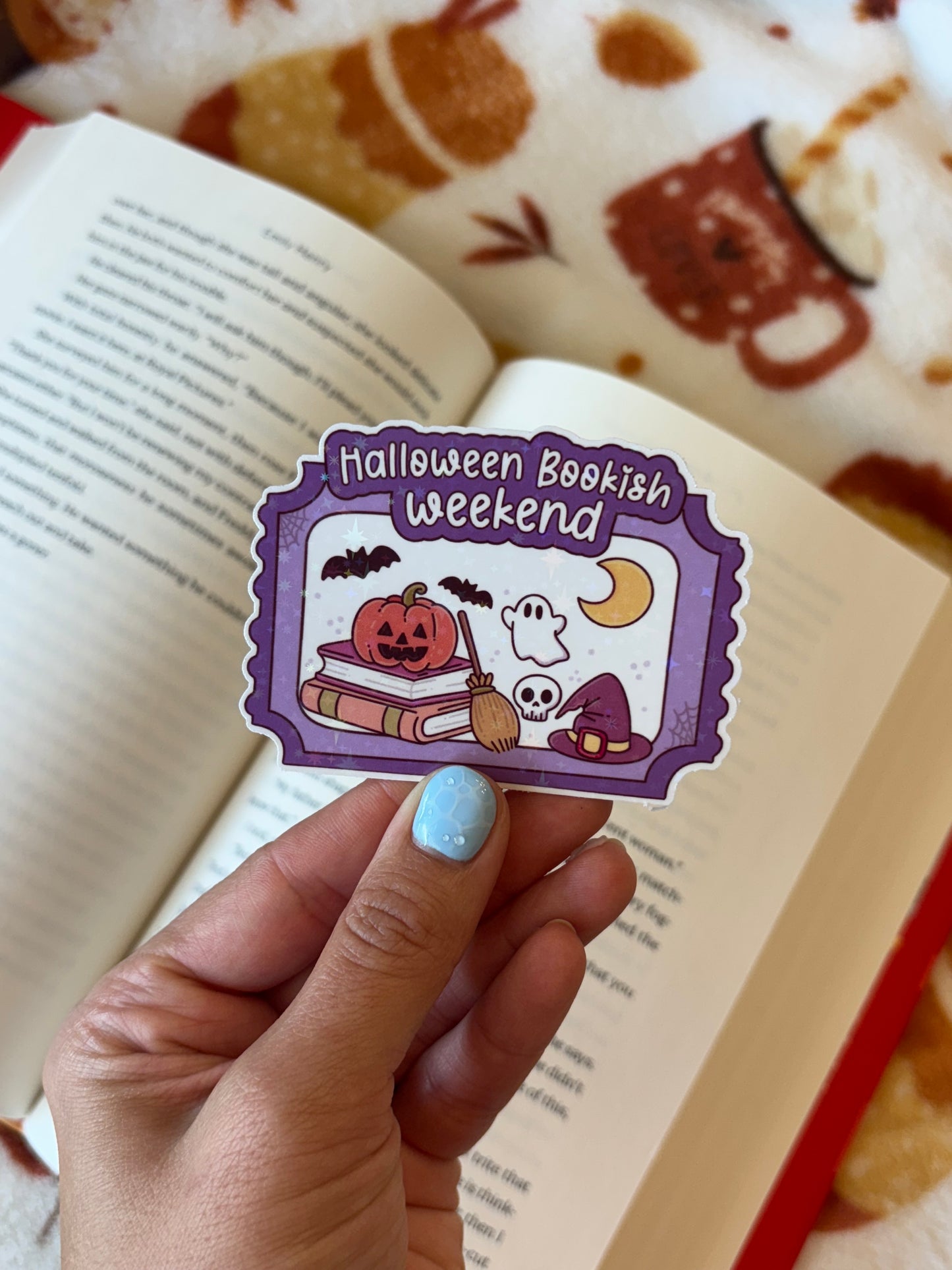 Halloween Bookish Weekend (Sparkle) Sticker