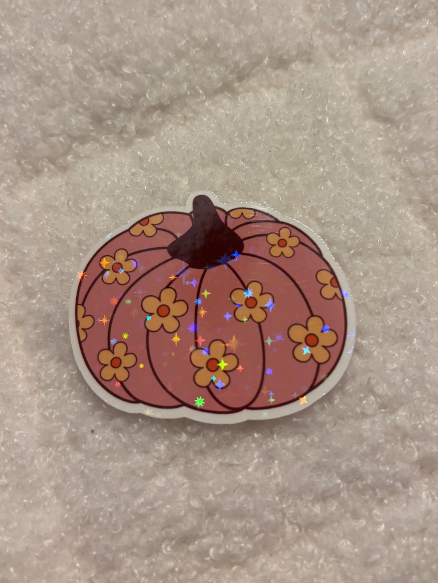 Daisy Pumpkin (Sparkle) Sticker