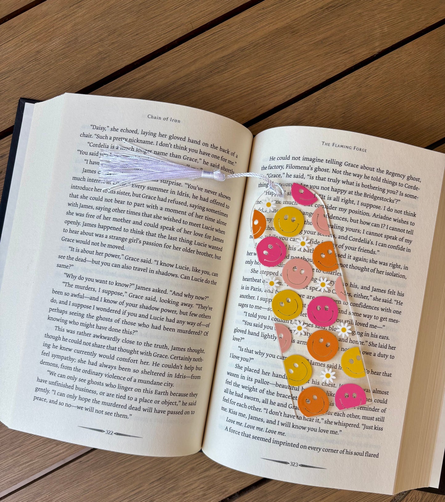 Smiley & Daisy Acrylic Bookmark