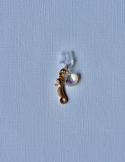 Seahorse & Shell Kindle/iPad Charm Type-C