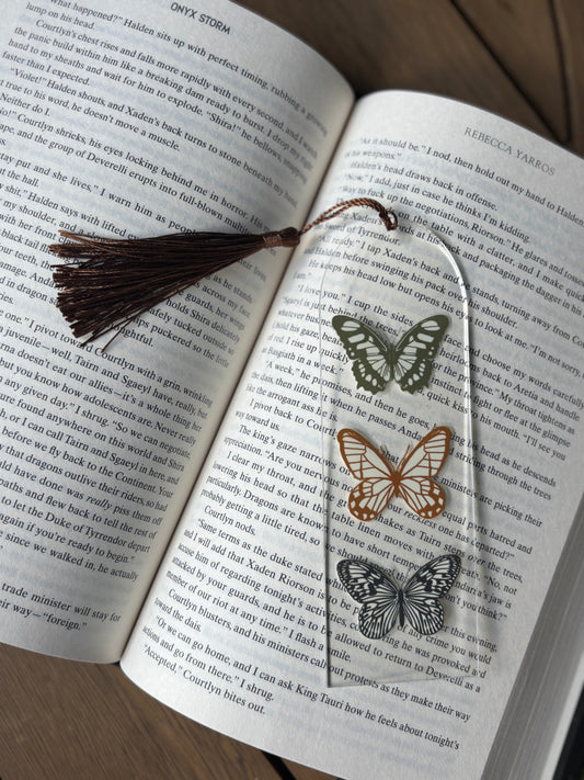 Moody Butterfly Acrylic Bookmark