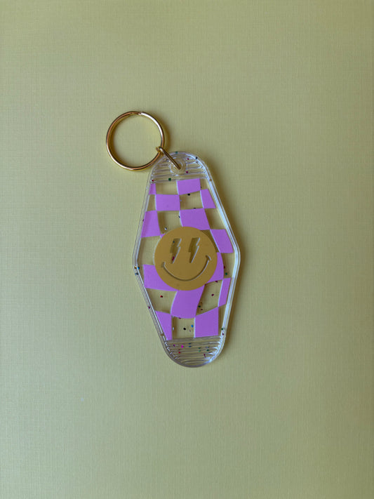 Wavy Smile Motel Keychain