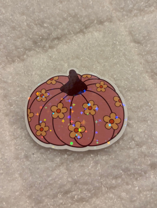 Daisy Pumpkin (Sparkle) Sticker