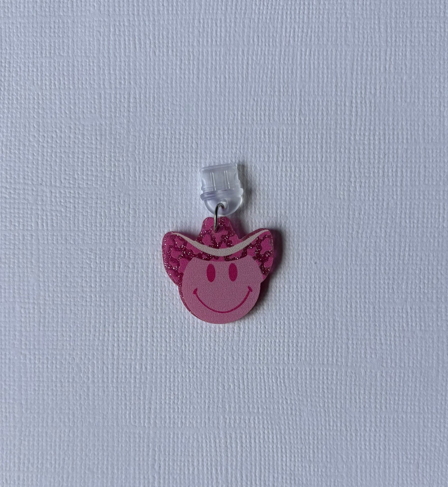 Pink Cowgirl Smiley Kindle/iPad Charm Type-C